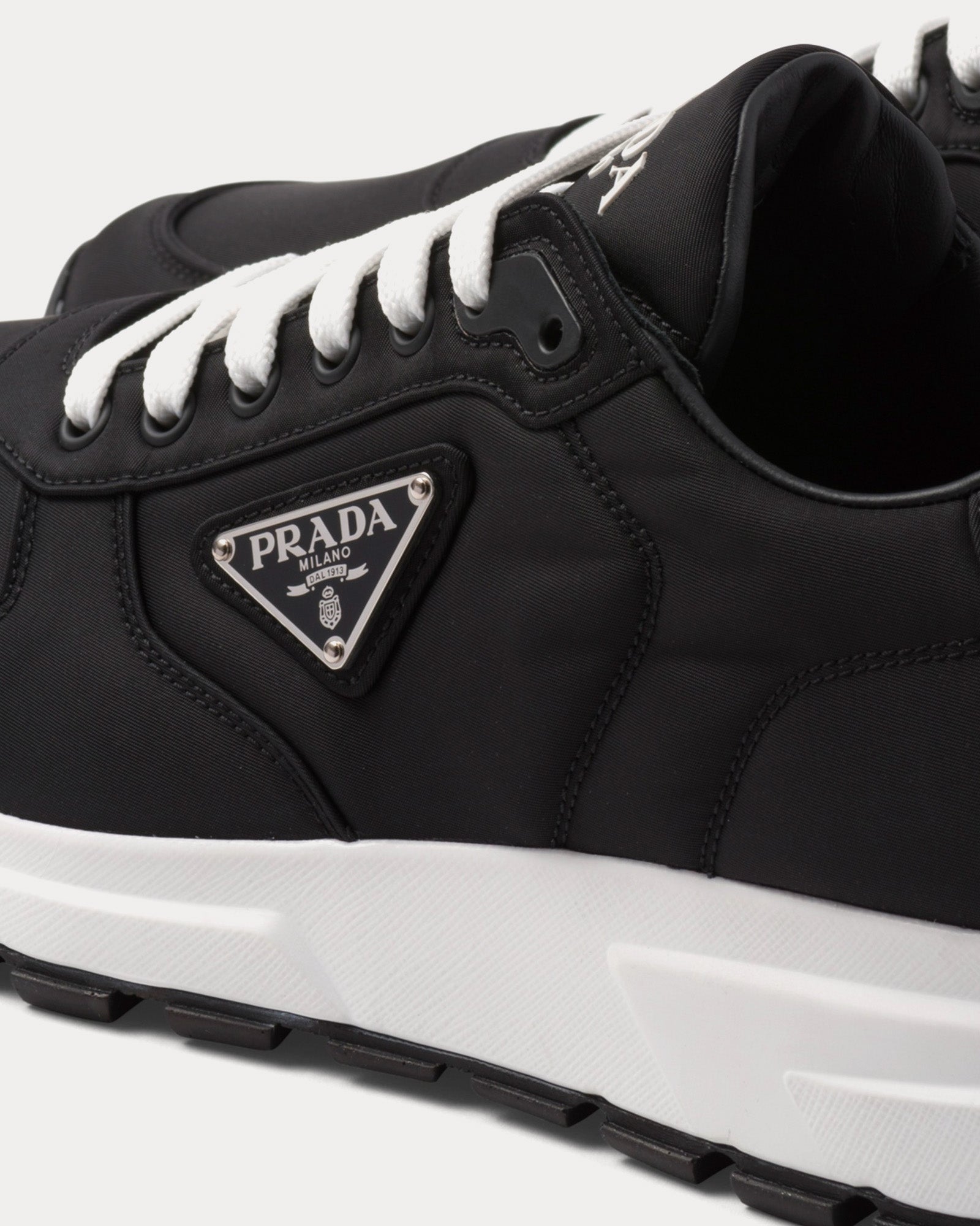 Prada Re-Nylon Black Low Top Sneakers - 4