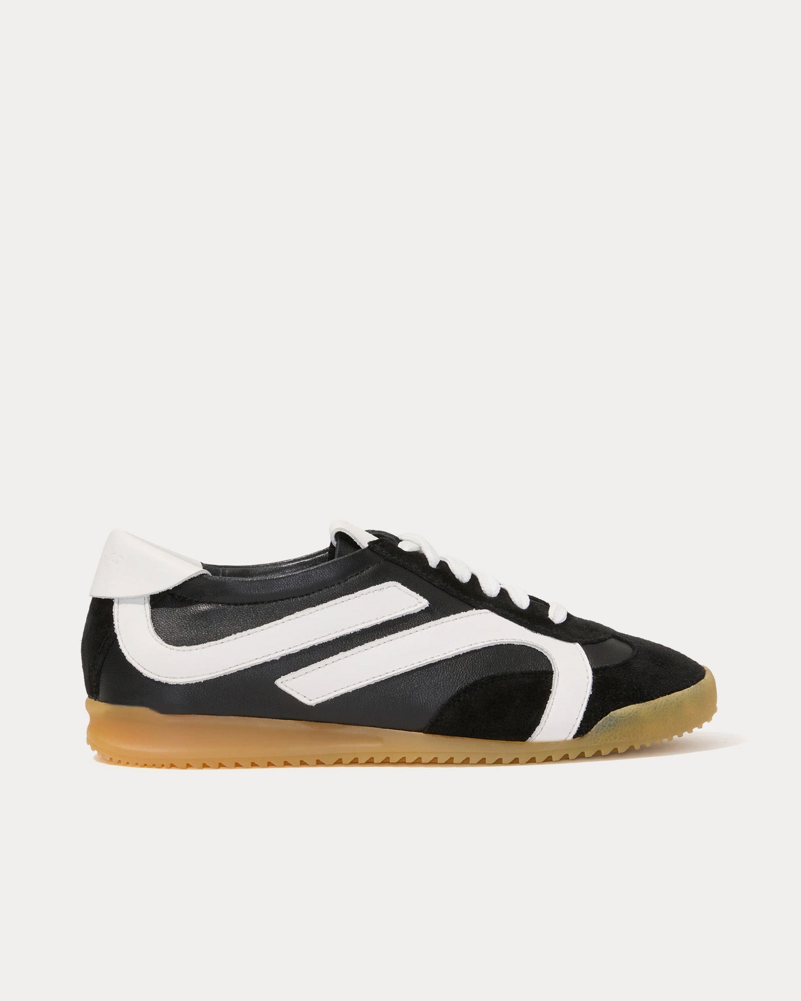 Proenza Schouler Track Leather Black / White Low Top Sneakers - 1