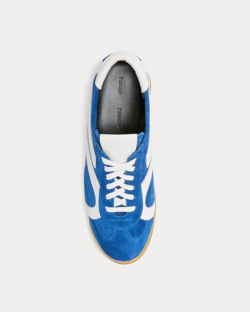 Proenza Schouler Track Suede Cobalt / White Low Top Sneakers - 2