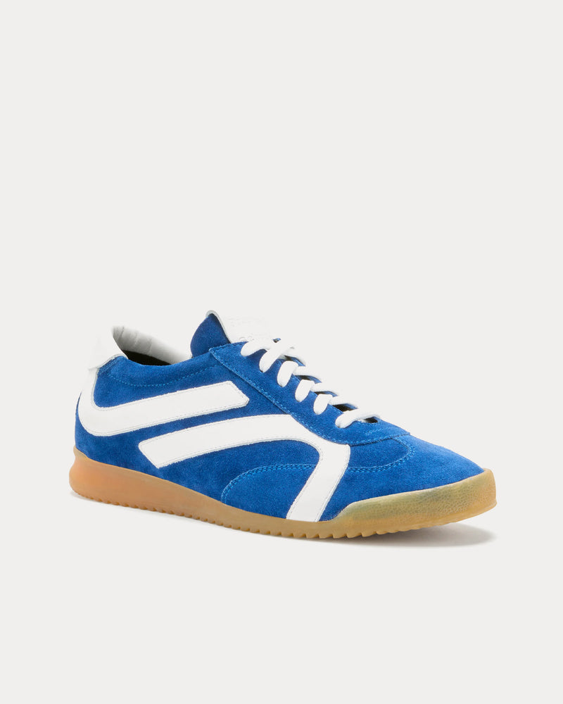 Proenza Schouler Track Suede Cobalt / White Low Top Sneakers - 3