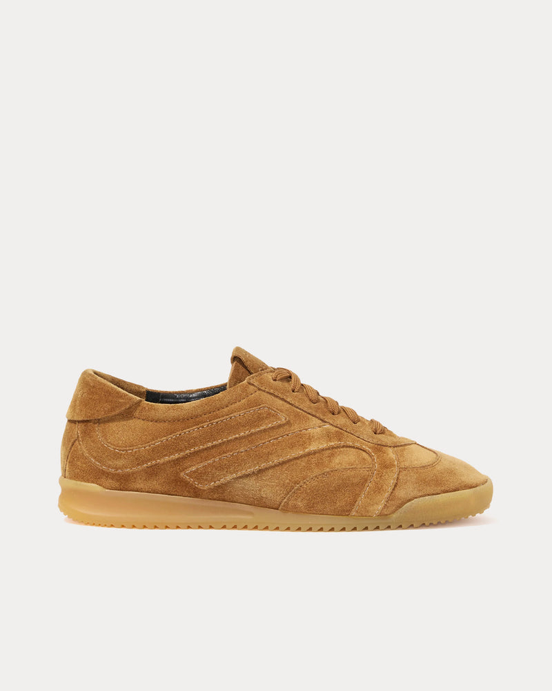 Proenza Schouler Track Suede Tobacco Low Top Sneakers - 1