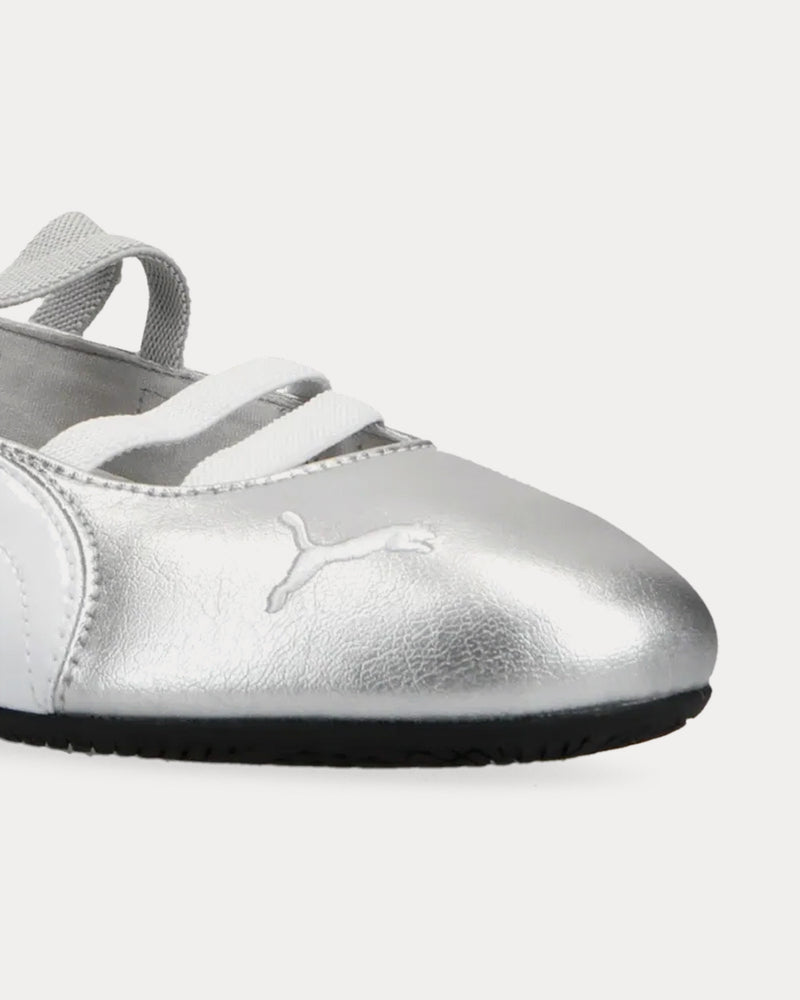 Puma Speedcat Ballet Metallic Silver / White Slip On Sneakers - 2