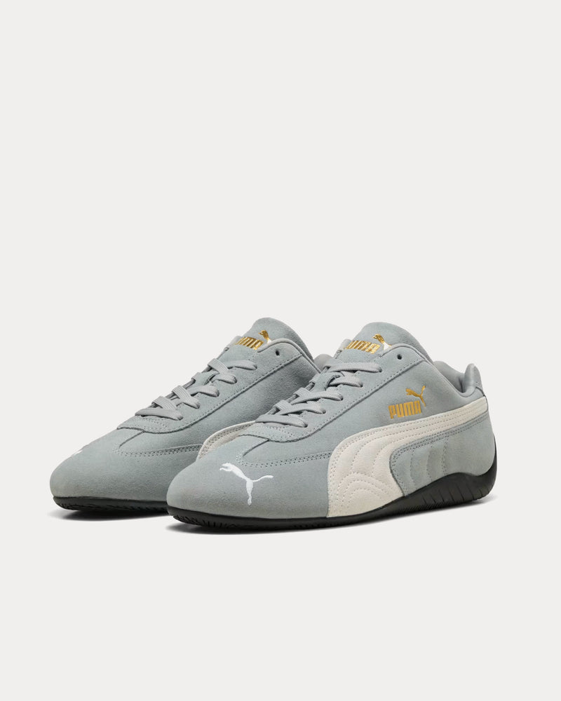 Puma Speedcat OG Cool Mid Gray / Puma White Low Top Sneakers - 3