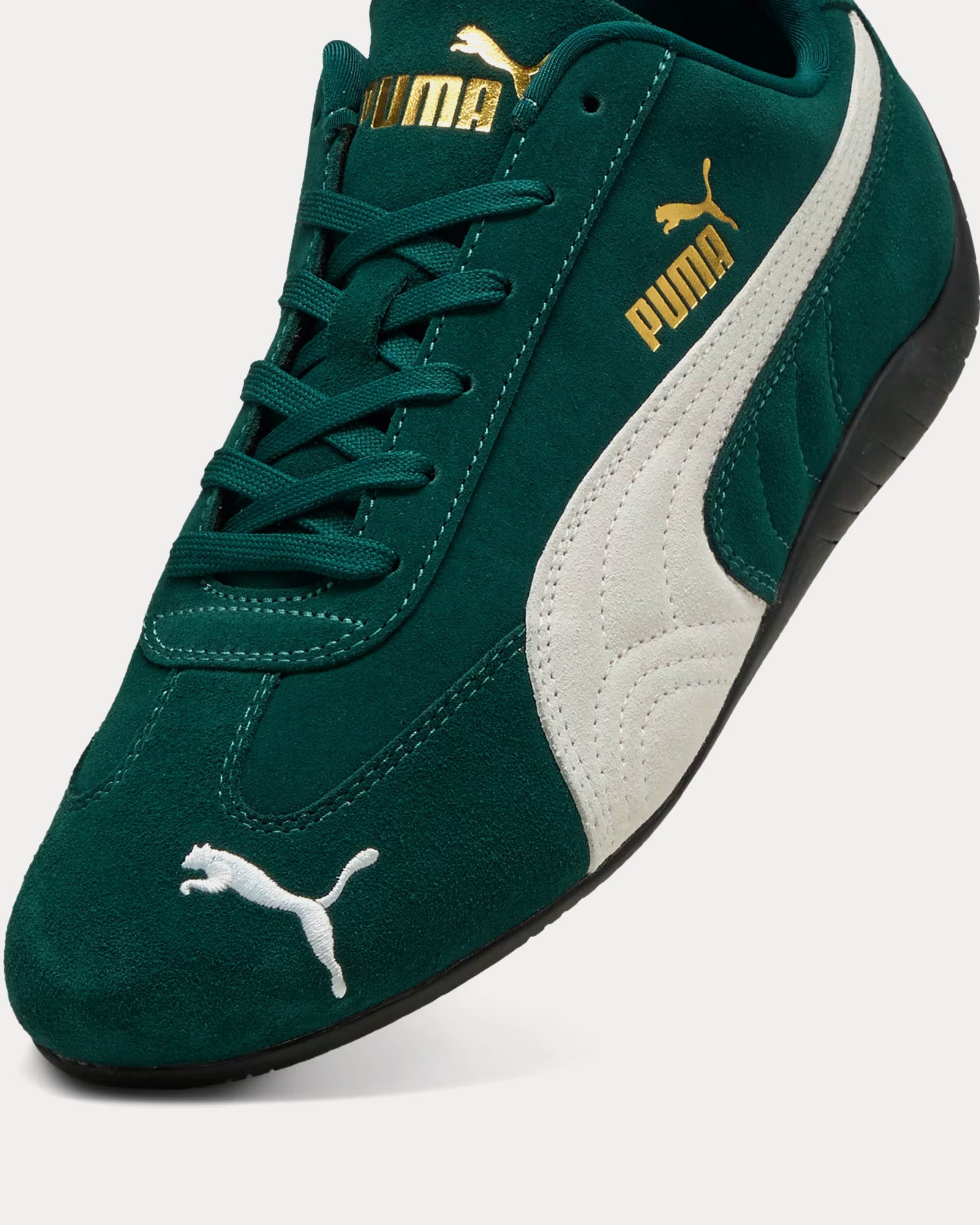 Puma Speedcat OG Dark Myrtle / Puma White Low Top Sneakers - 3