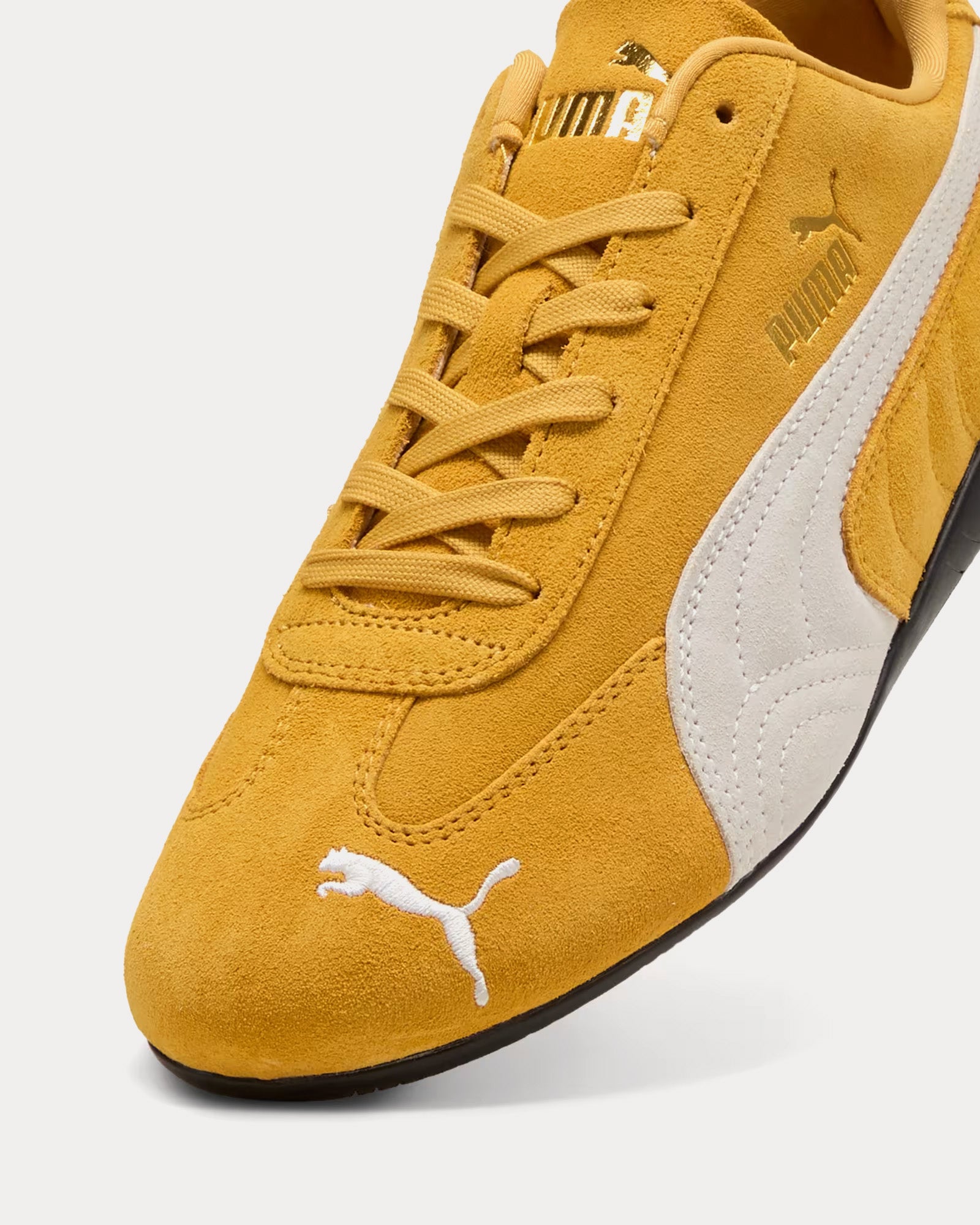 Puma Speedcat OG Archive Gold Puma White Low Top Sneakers Yellow Puma US US