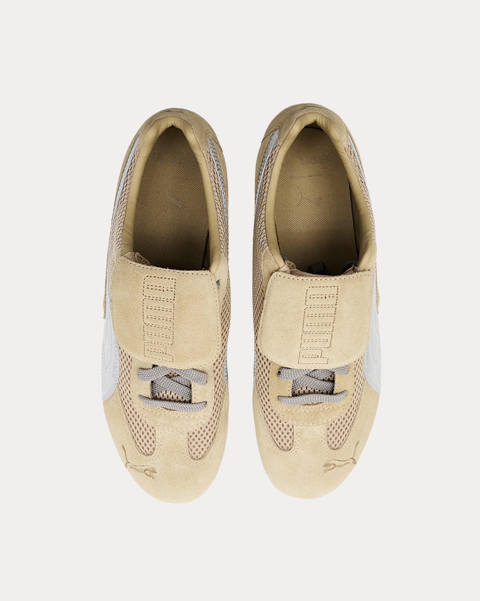 Puma x Open YY Speedcat Beige Silver Low Top Sneakers Sneak in Peace