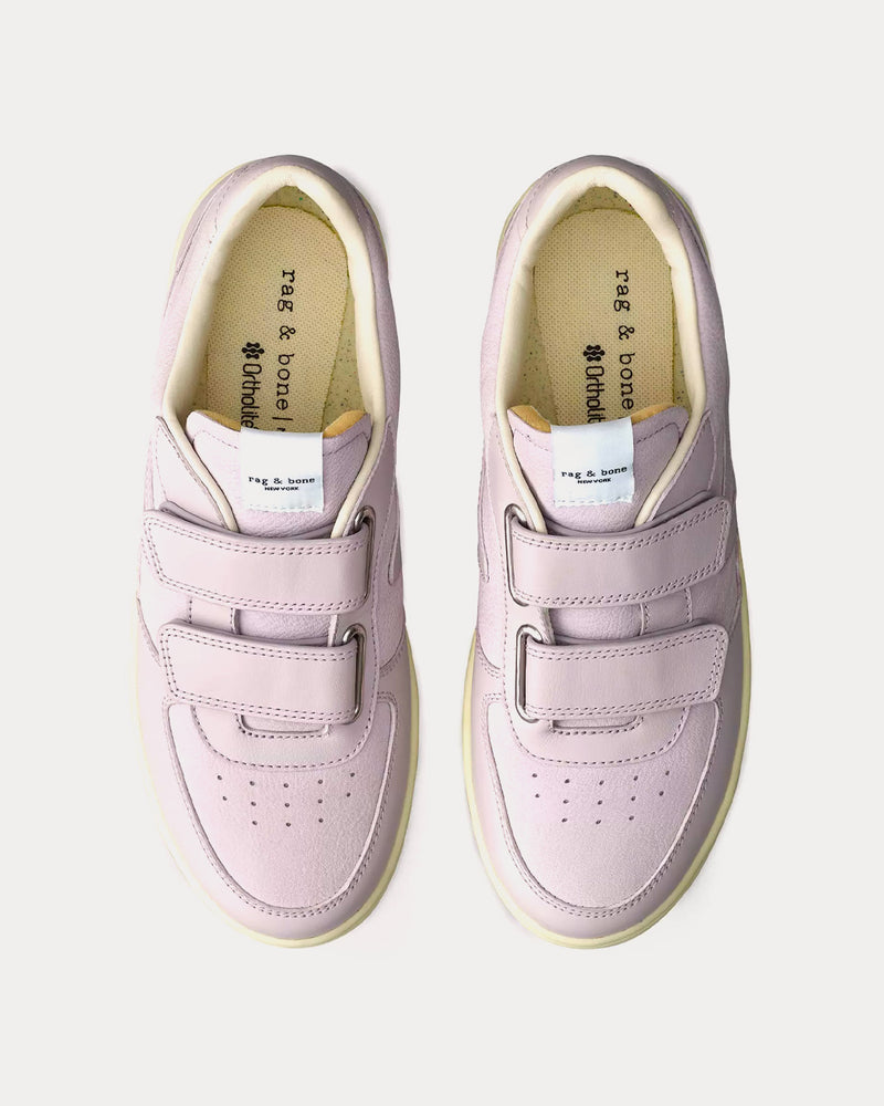 Rag & Bone Retro Court Strap Leather Lilac Low Top Sneakers - 2