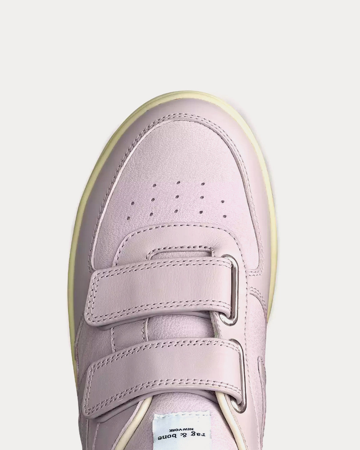 Rag & Bone Retro Court Strap Leather Lilac Low Top Sneakers - 4