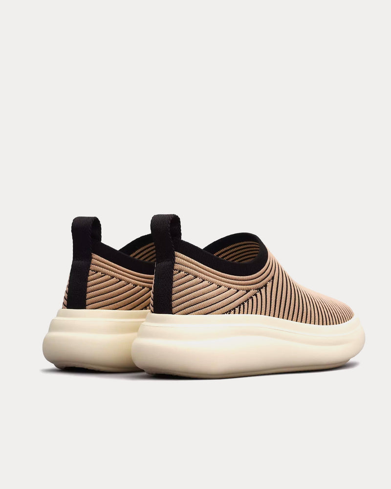 Rag & Bone Brixley Knit Cream / Black Slip On Sneakers - 3