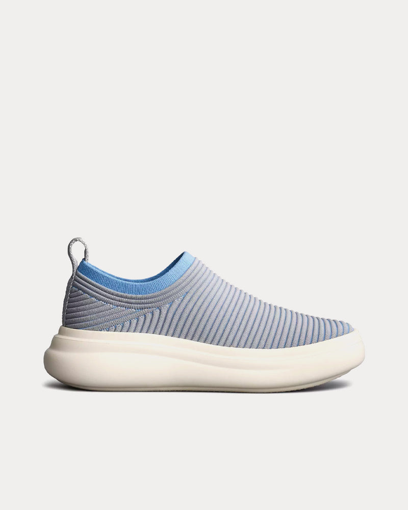 Rag & Bone Brixley Knit Grey / Blue Slip On Sneakers - 1