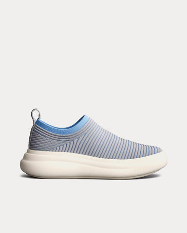 Rag & Bone Brixley Knit Grey / Blue Slip On Sneakers