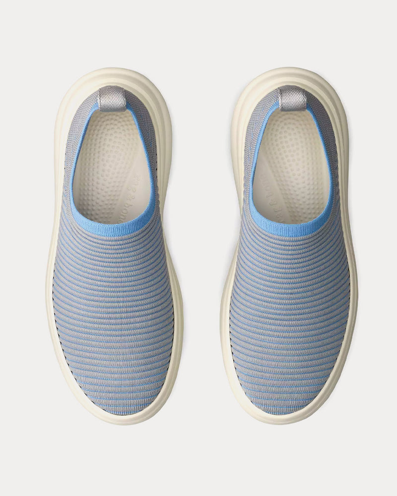 Rag & Bone Brixley Knit Grey / Blue Slip On Sneakers - 2