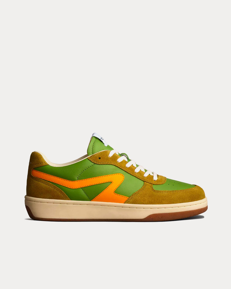 Rag & Bone Retro Court Leather Lime / Deep Yellow Low Top Sneakers - 1