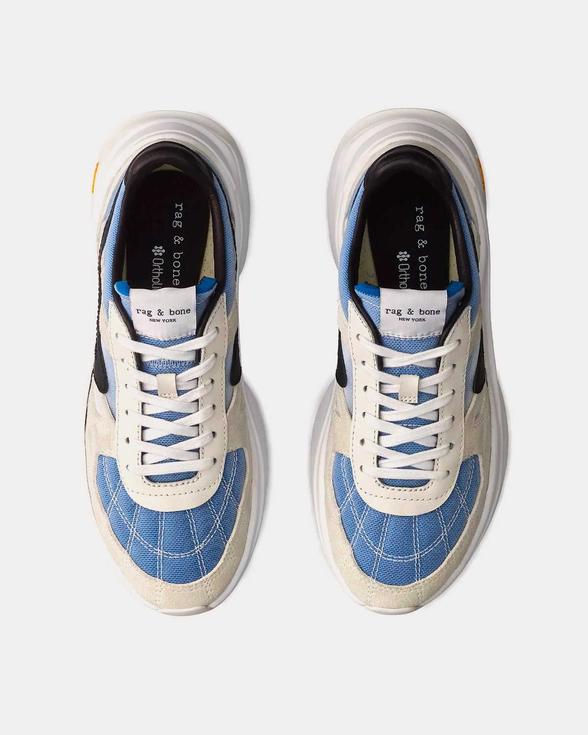 Rag & Bone RB Legacy Runner Leather Frost / Blue Low Top Sneakers - 2