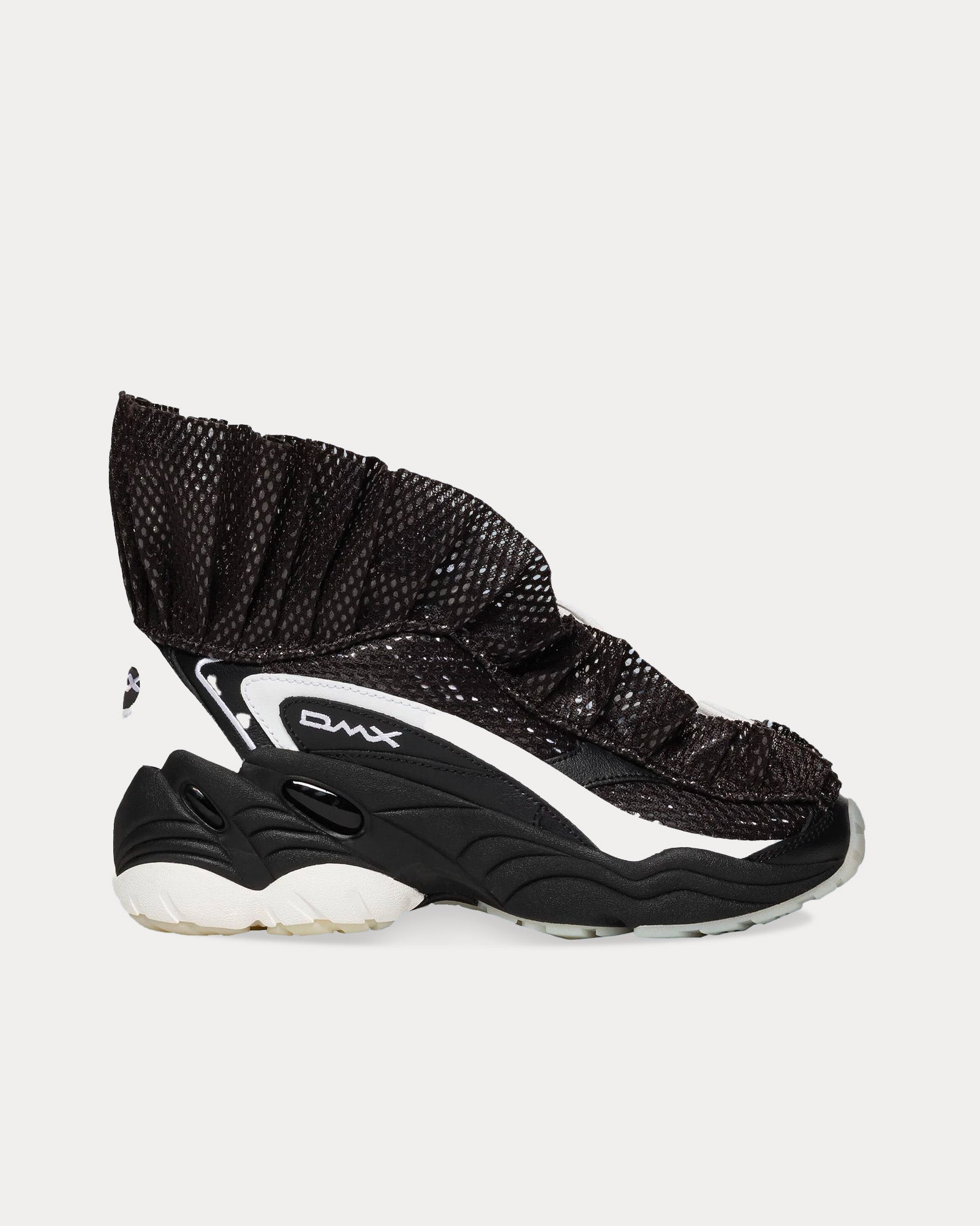 Reebok LTD DMX Ruffle Black High Top Sneakers Sneak in Peace