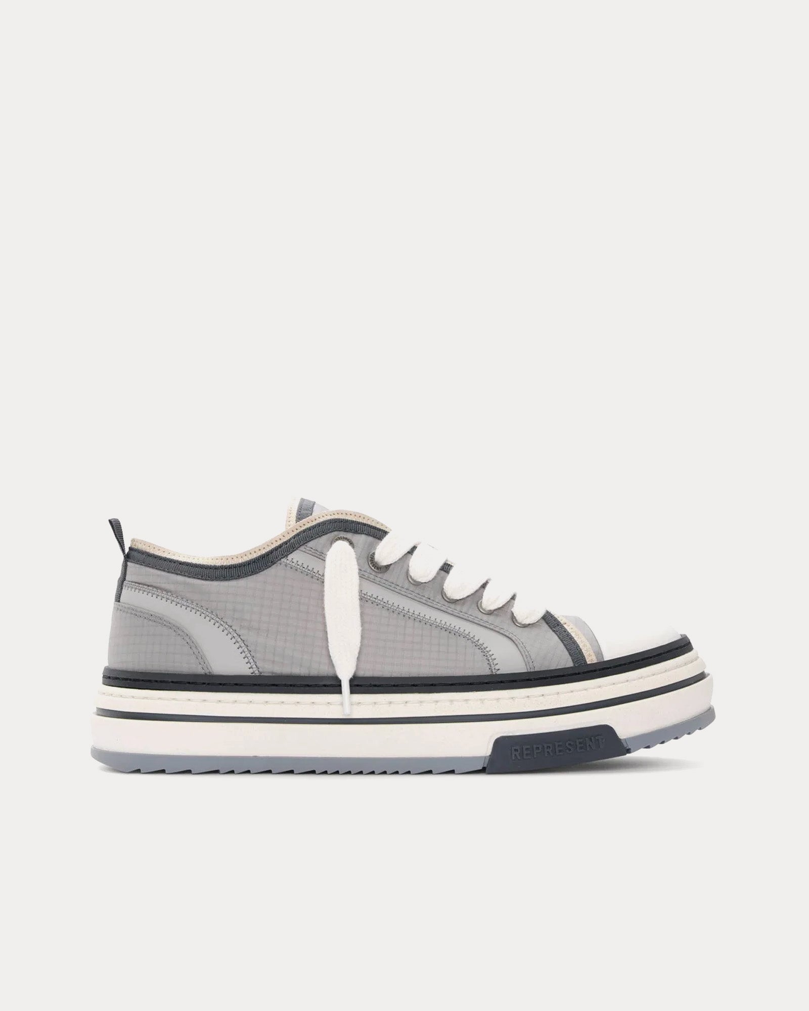 Represent HTN X Low Grey Low Top Sneakers - 1