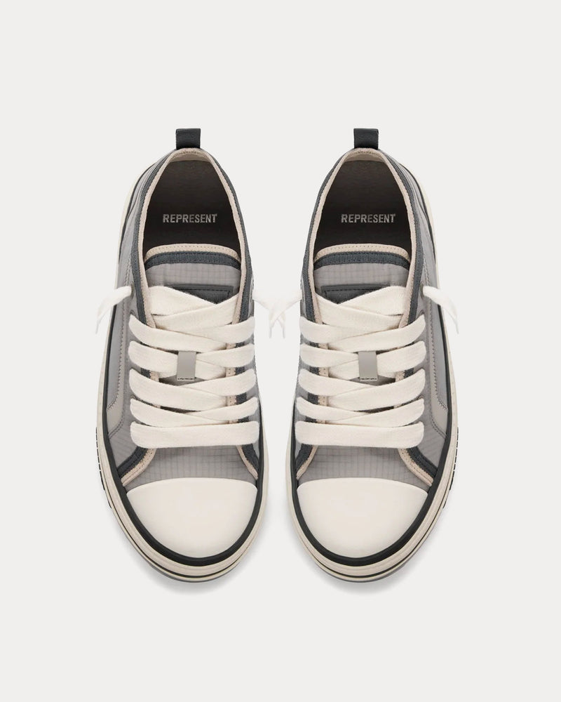 Represent HTN X Low Grey Low Top Sneakers - 2