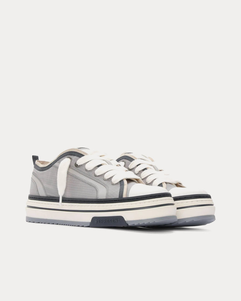 Represent HTN X Low Grey Low Top Sneakers - 3