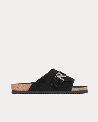 Represent Initial Black Sandals