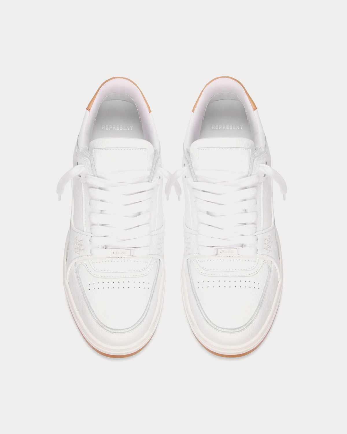 Represent Apex Flat White / Gum Low Top Sneakers - 2