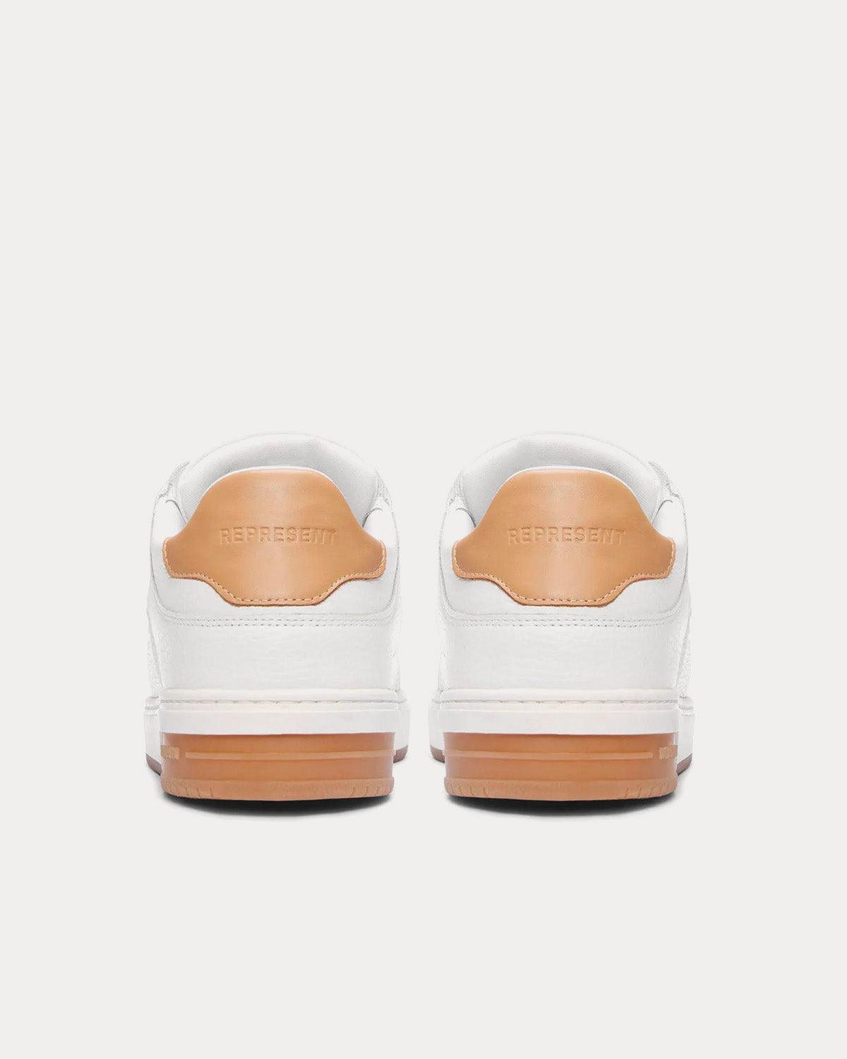 Represent Apex Flat White / Gum Low Top Sneakers - 4