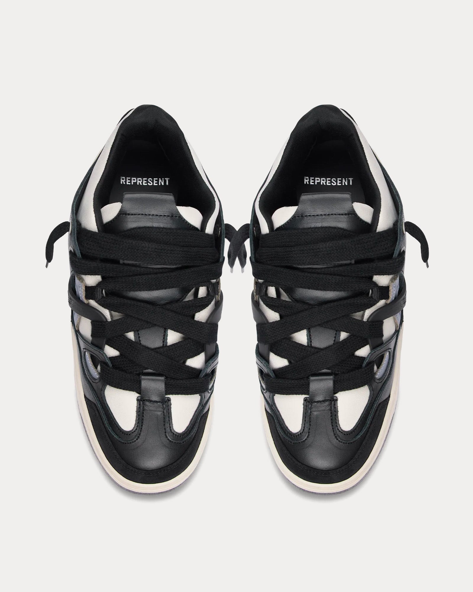 Represent Bully Black / White Low Top Sneakers - 2