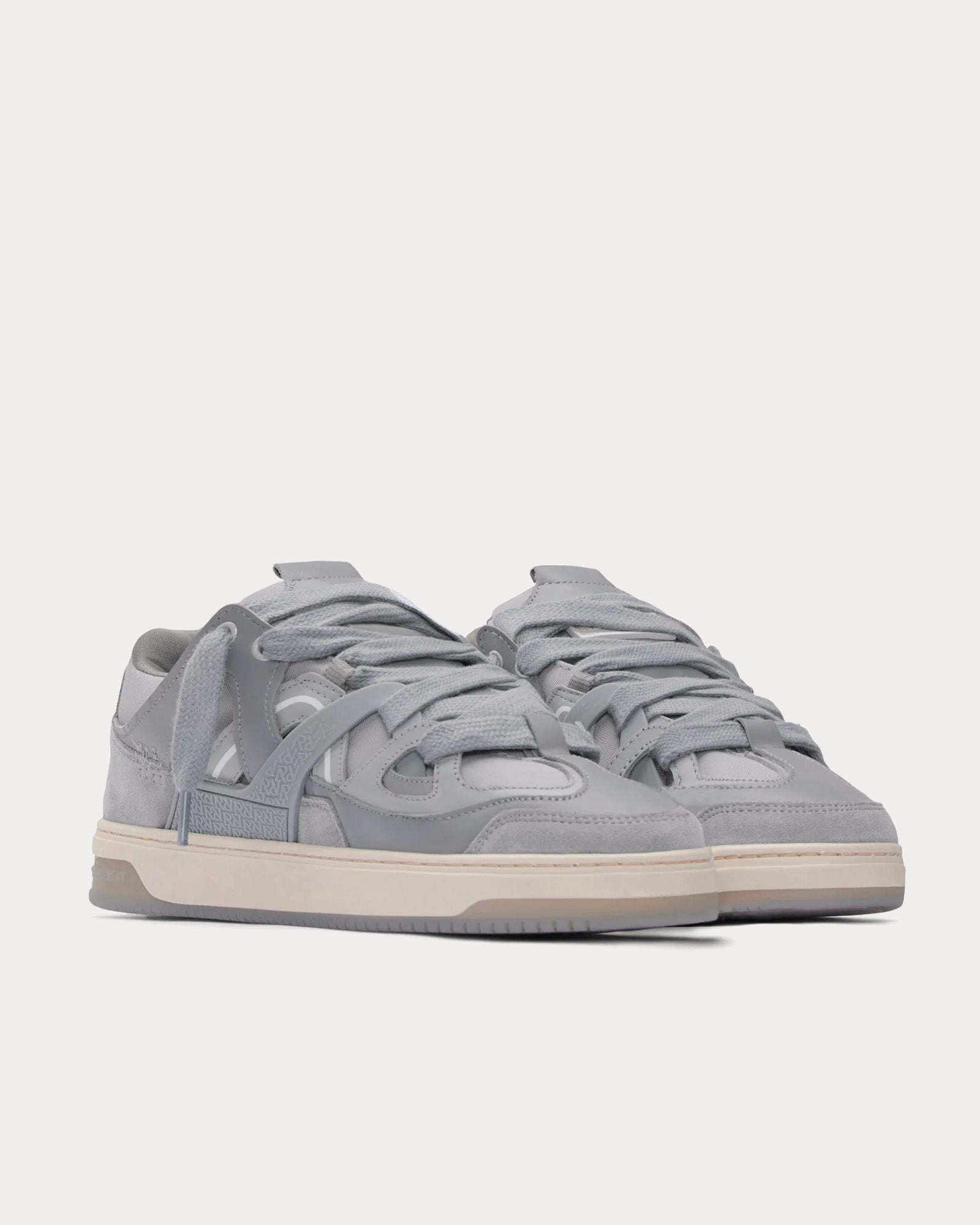 Represent Bully Grey Low Top Sneakers - 4