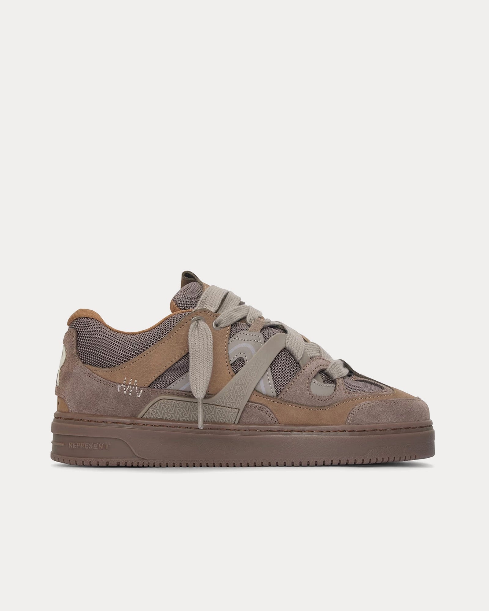 Represent Bully Washed Taupe Low Top Sneakers - 1