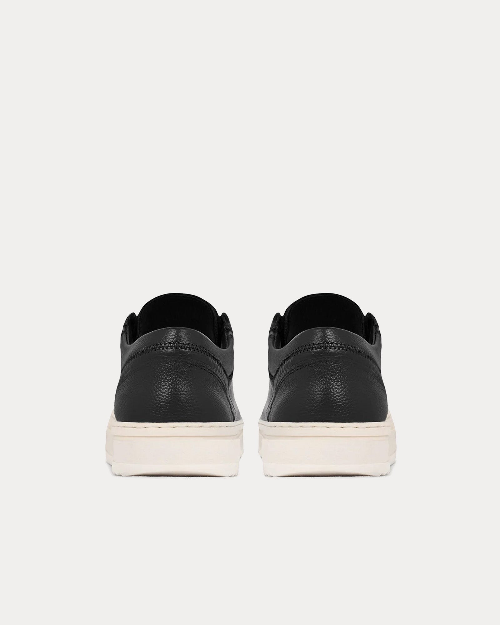 Represent HTN Low Tumbled Leather Black Low Top Sneakers - 3