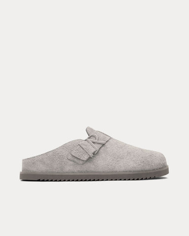 Represent Initial Suede Grey Mules