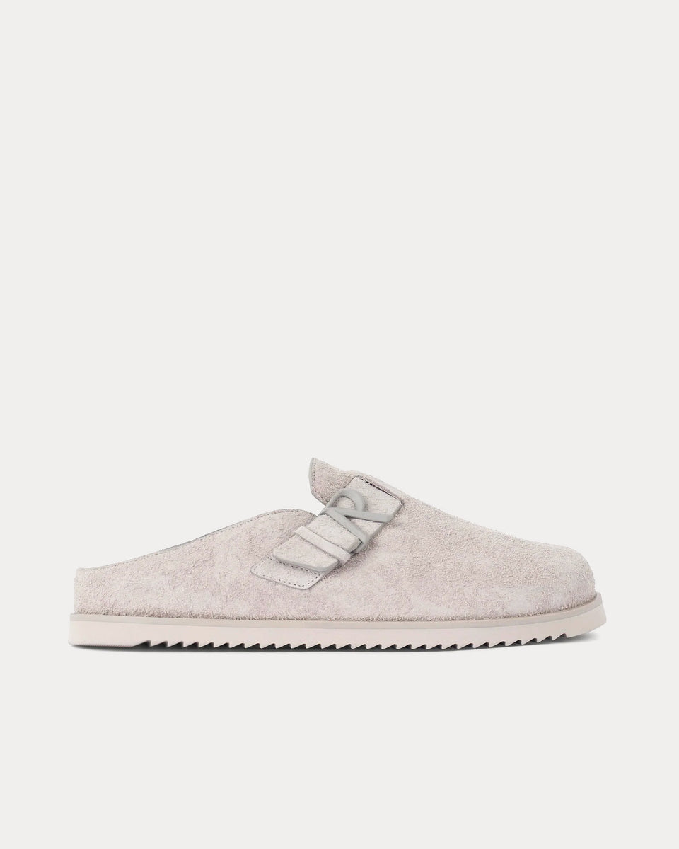 Represent Initial Hairy Suede Cashmere Mules - Sneak in Peace