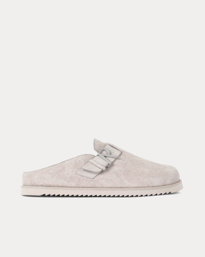 Represent Initial Hairy Suede Cashmere Mules - 1