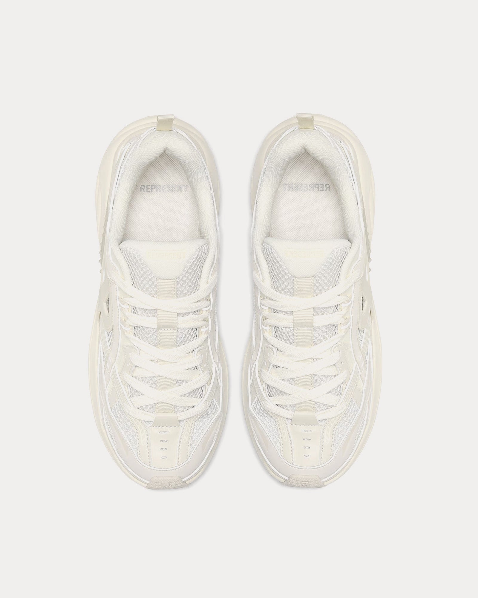 Represent Storm Runner Off White Low Top Sneakers - 2