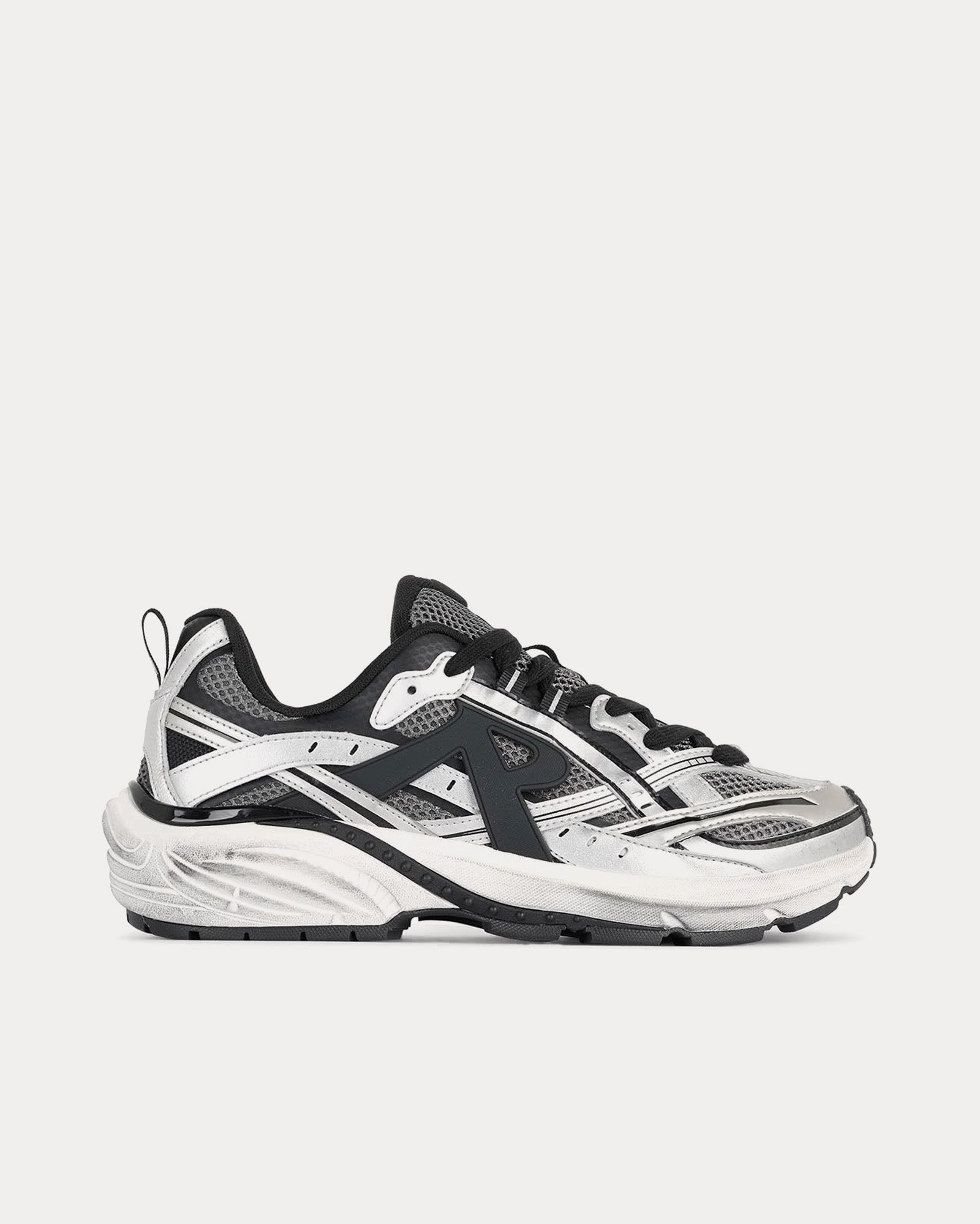 Represent Storm Runner Silver / Black Low Top Sneakers - 1