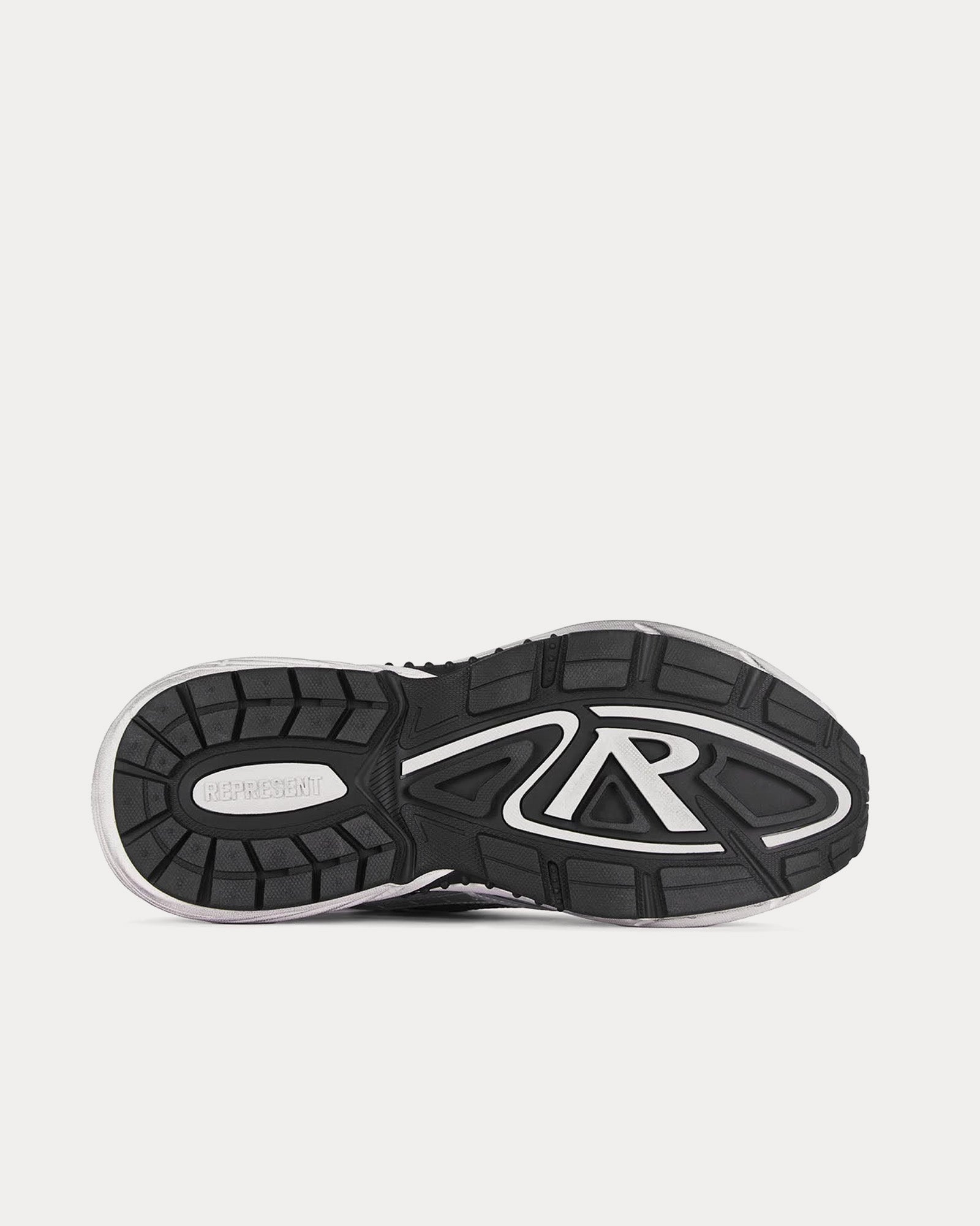 Represent Storm Runner Silver / Black Low Top Sneakers - 5