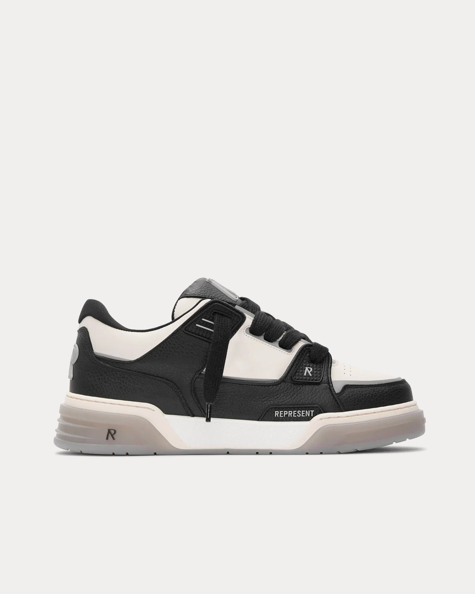 Represent Studio Sneaker Black / Vintage White Low Top Sneakers - 1