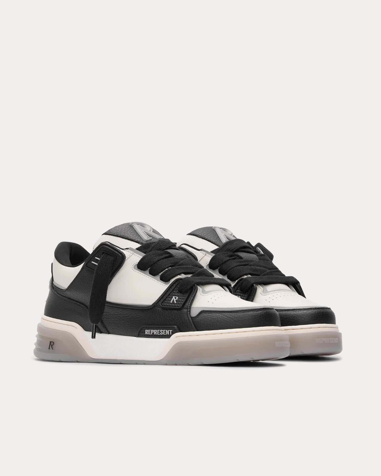 Represent Studio Sneaker Black / Vintage White Low Top Sneakers - 3