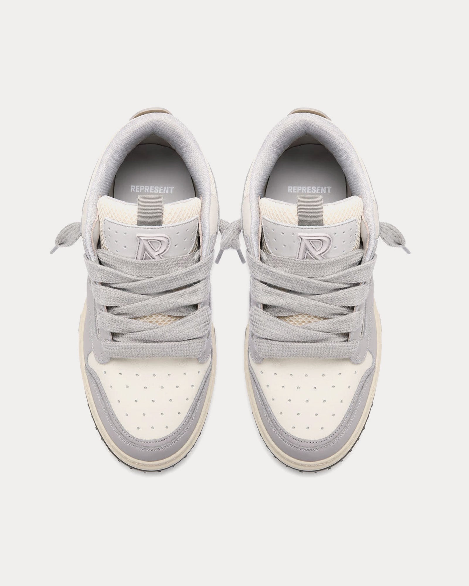 Represent Reptor 2 Grey / Vintage White Low Top Sneakers - 2