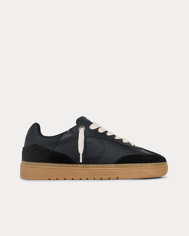 Represent Virtus Black / Gum Low Top Sneakers - 1