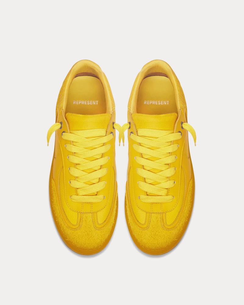 Represent Virtus Yellow Low Top Sneakers - 2