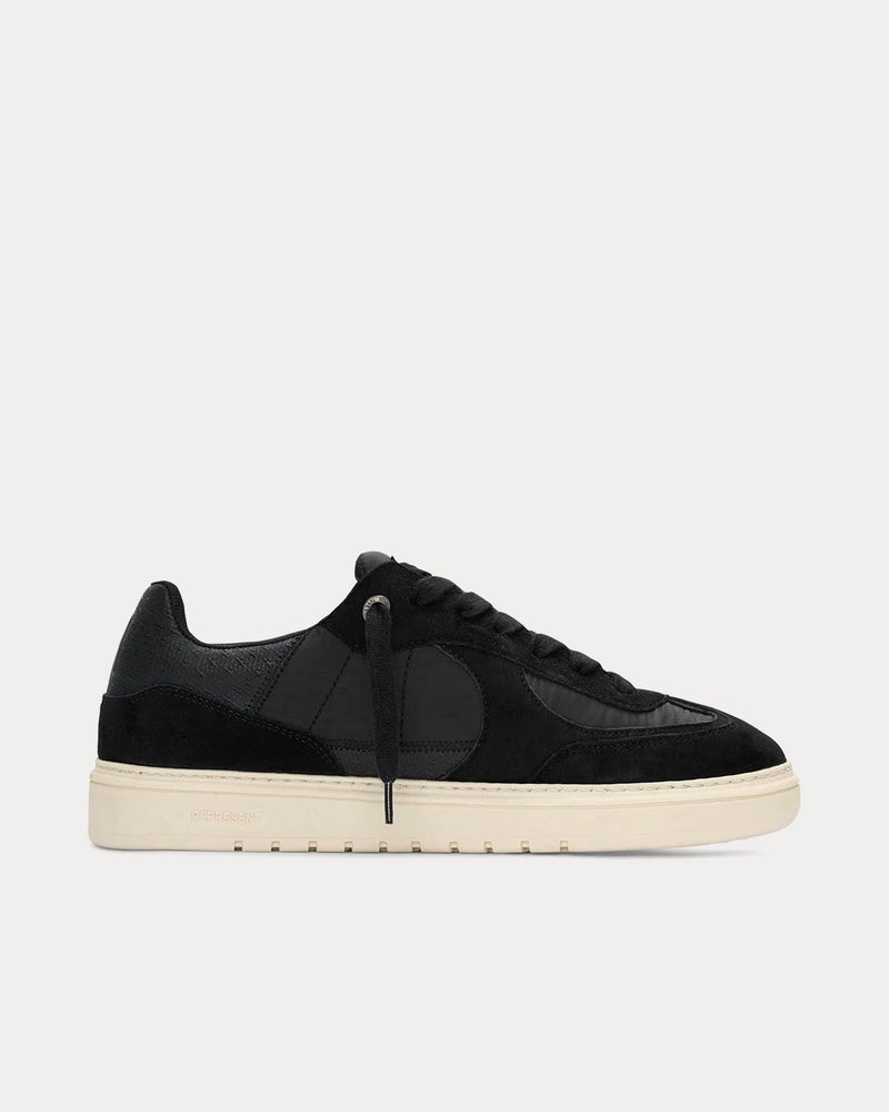 Represent Virtus Leather & Nylon Off Black Low Top Sneakers - 1