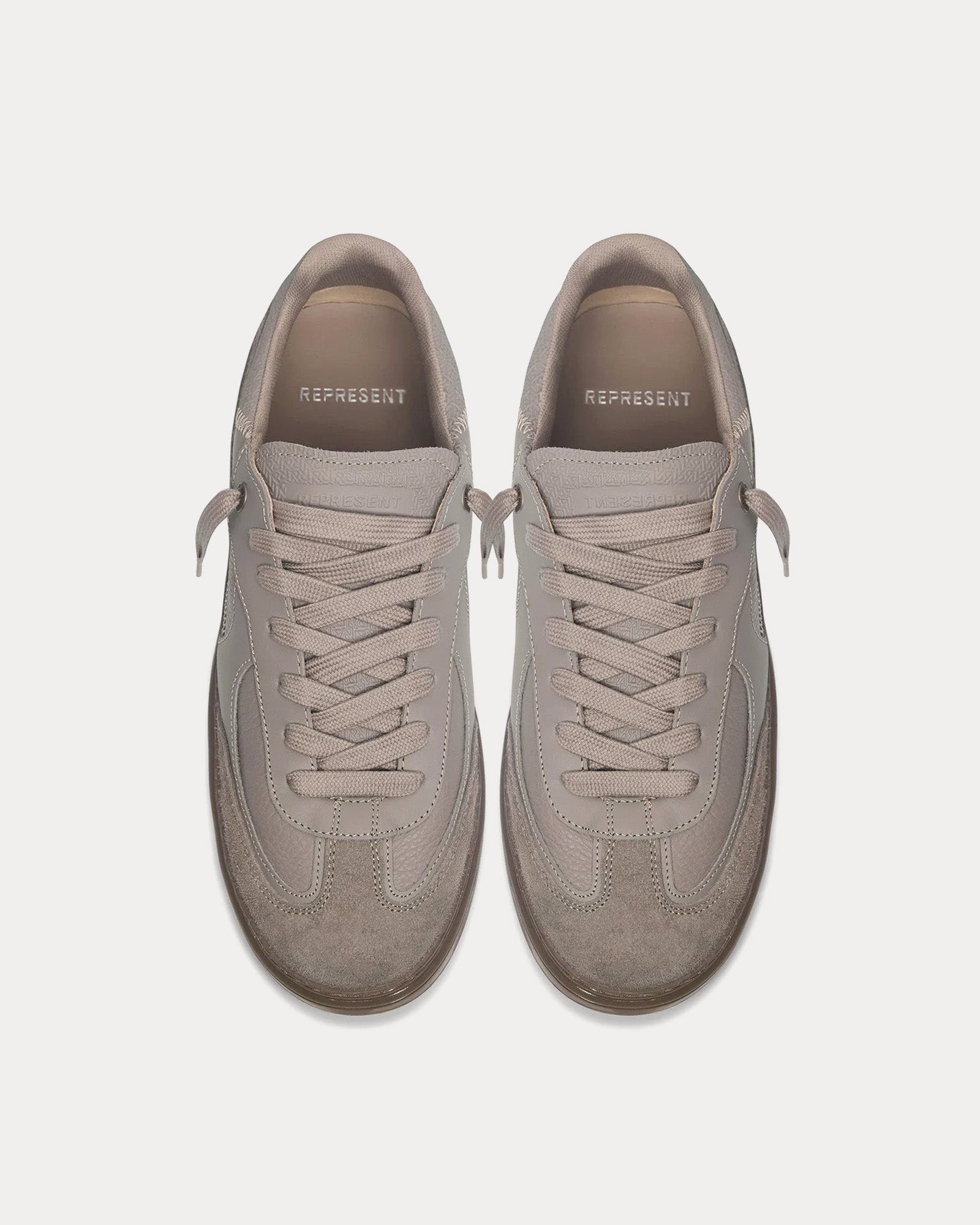 Represent Virtus Washed Taupe Low Top Sneakers - 2