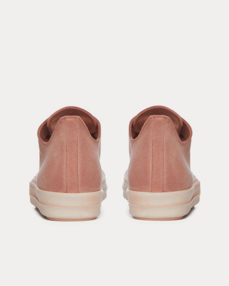 Rick Owens DRKSHDW Denim Faded Pink Low Top Sneakers - 3