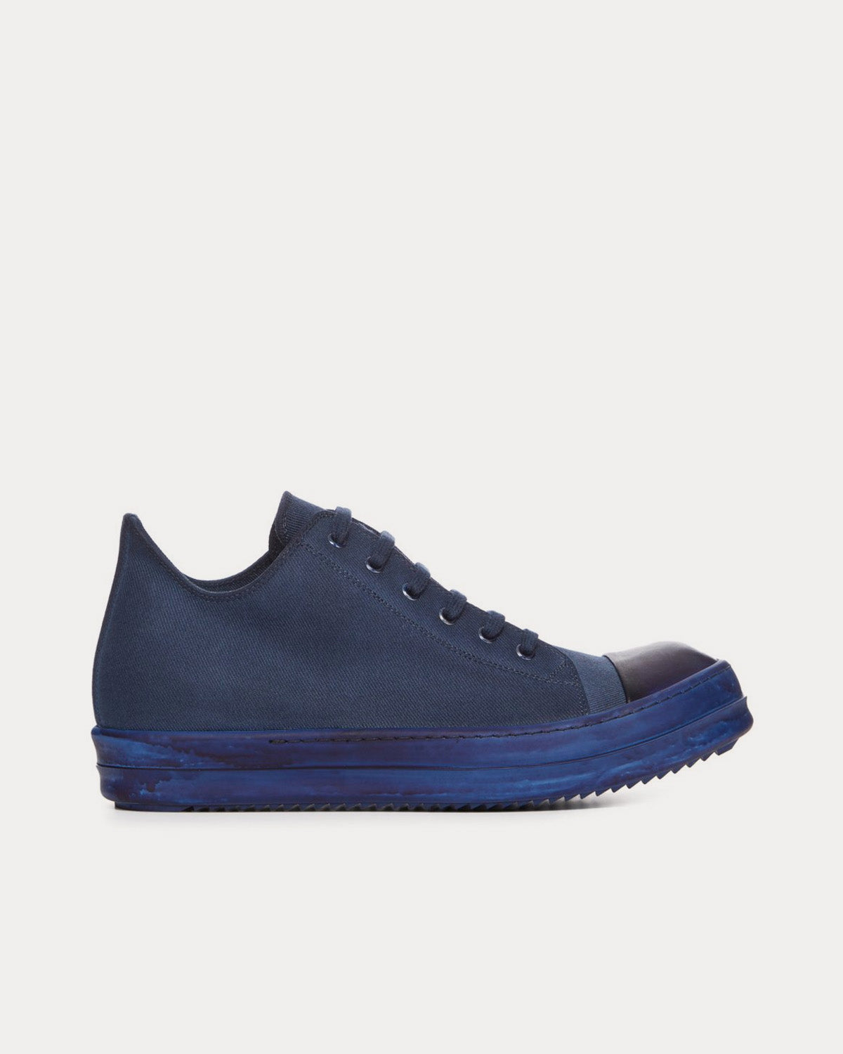 Rick Owens DRKSHDW Denim Indigo Low Top Sneakers - 1