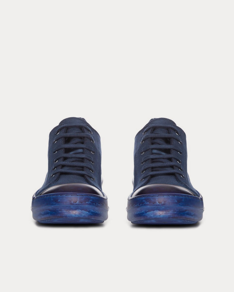 Rick Owens DRKSHDW Denim Indigo Low Top Sneakers - 2