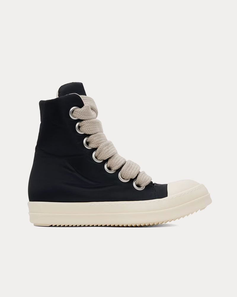 Rick Owens DRKSHDW Jumbo Lace Puffer Black / Pearl / Milk High Top Sneakers - 1