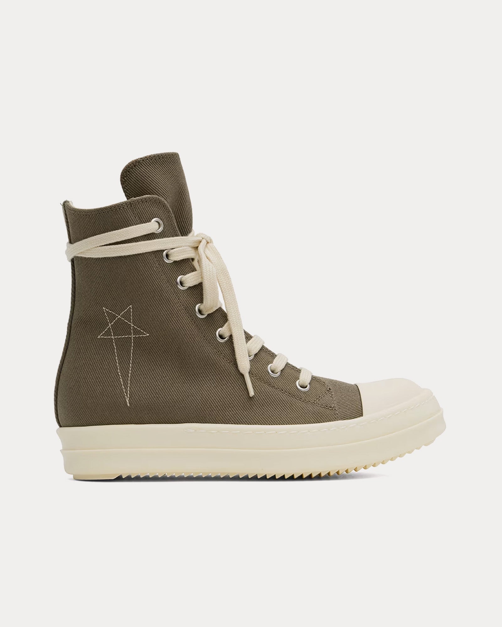 Rick Owens DRKSHDW Porterville Sneaks Dust / Pearl / Milk High Top Sneakers - 1