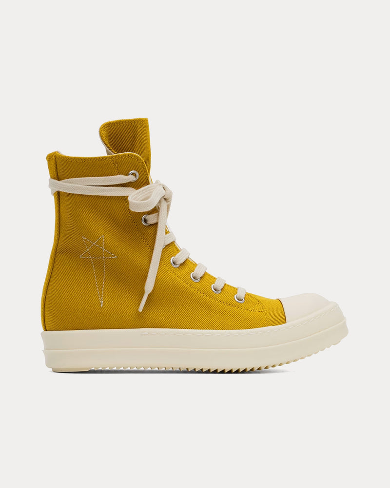 Rick Owens DRKSHDW Porterville Sneaks Ochre / Pearl / Milk High Top Sneakers - 1