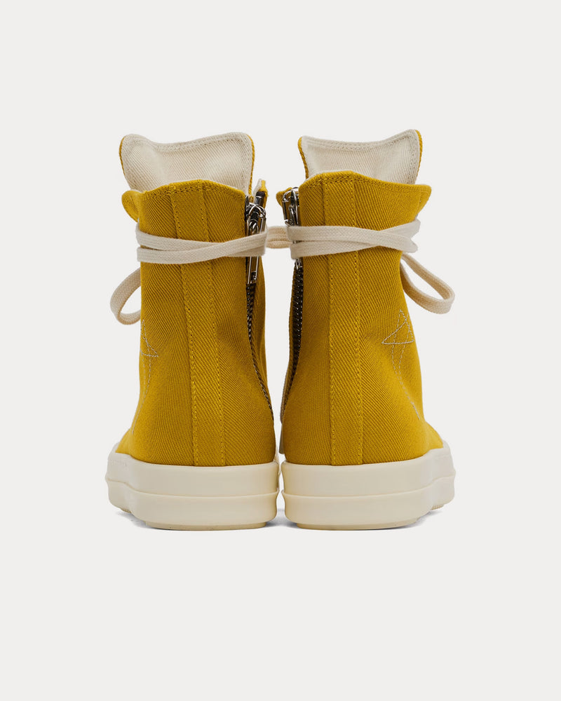 Rick Owens DRKSHDW Porterville Sneaks Ochre / Pearl / Milk High Top Sneakers - 3