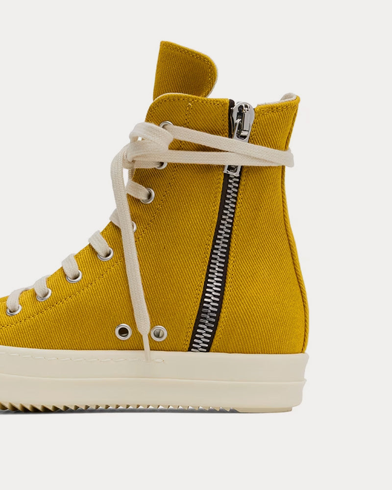 Rick Owens DRKSHDW Porterville Sneaks Ochre / Pearl / Milk High Top Sneakers - 4